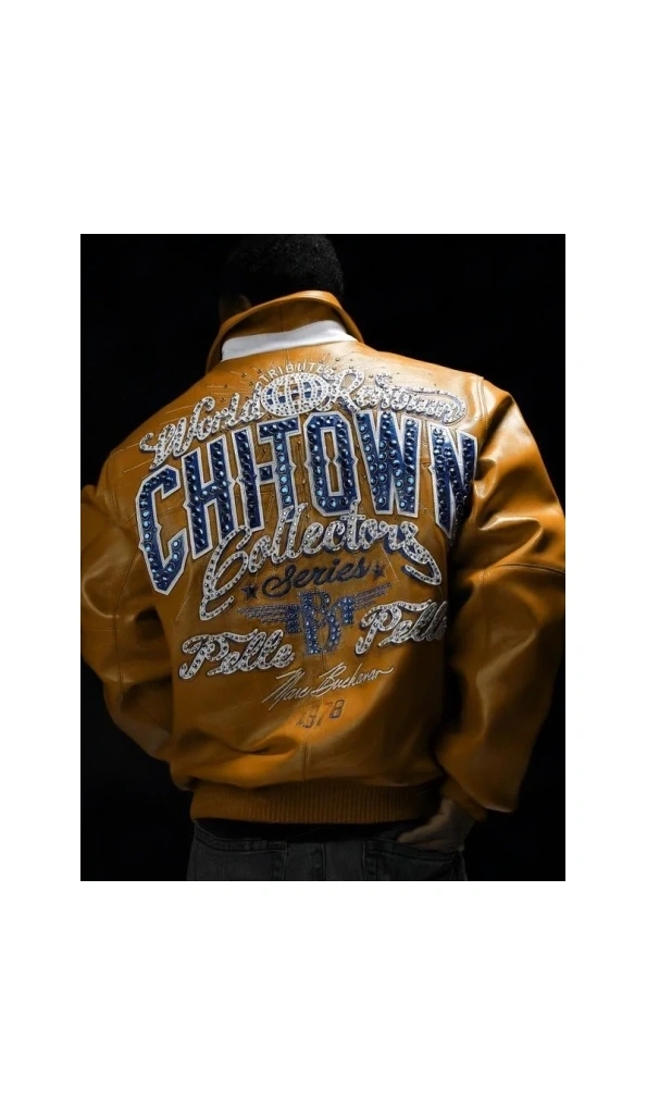 Pelle Pelle Chi Town Orange Leather Jacket