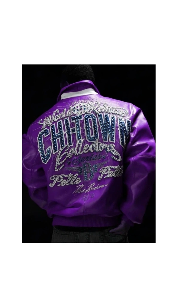 Pelle Pelle Chi-Town Purple Leather Jacket