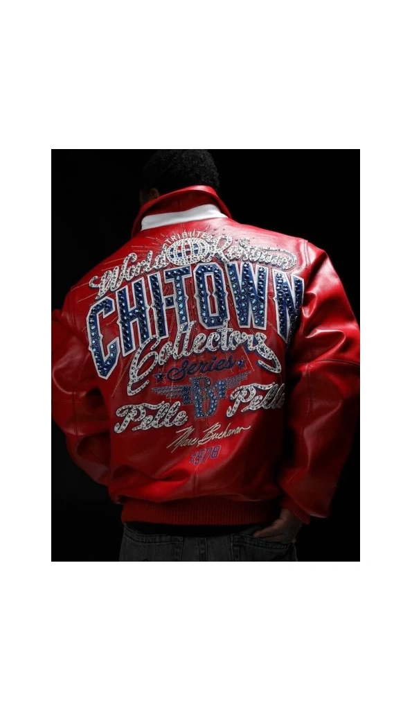 Pelle Pelle Chi Town Maroon Leather Jacket