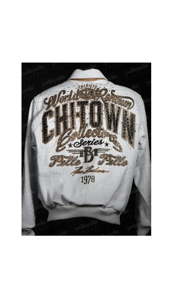Pelle Pelle Chi-Town White Leather Jacket