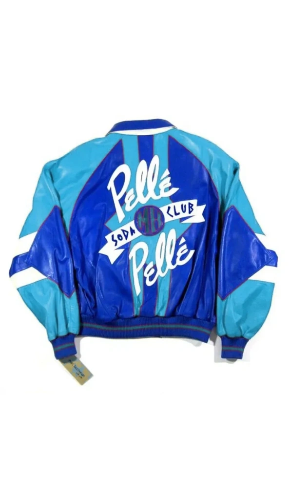 Pelle Pelle Blue Sky Soda Club Leather Jacket