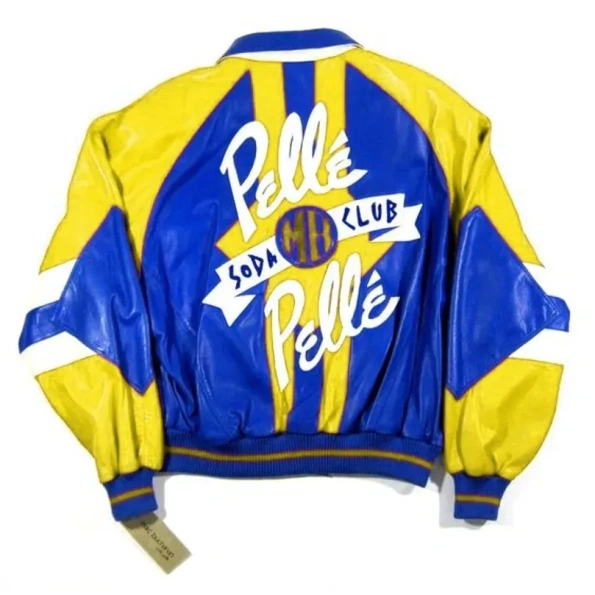 Pelle Pelle Yellow Blue Varsity MB Jacket