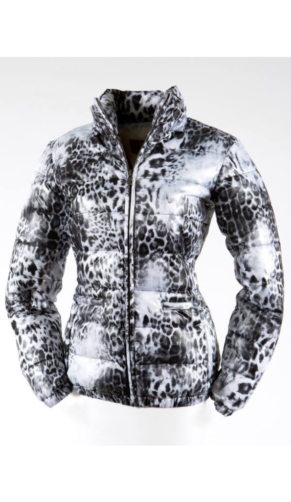 Pelle Pelle Leopard Printed White Puffer Jacket
