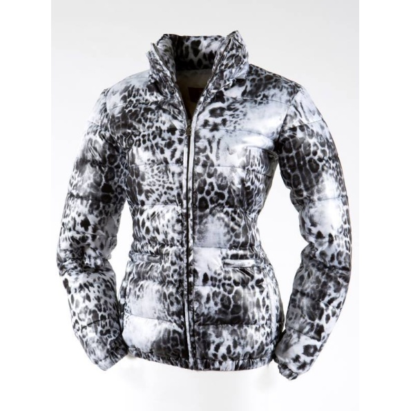 Pelle Pelle Leopard Printed White Puffer Jacket