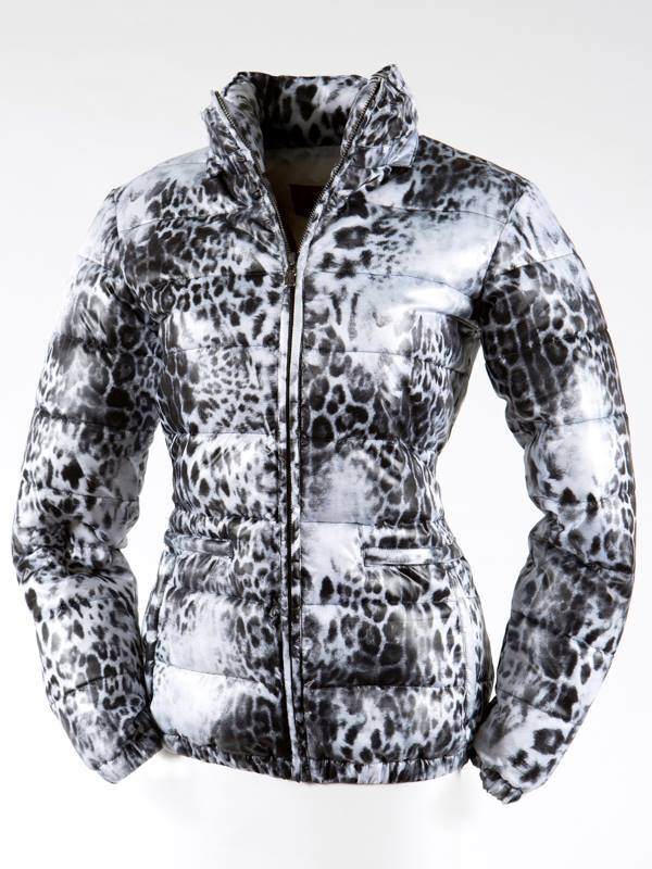 Pelle Pelle Leopard Printed White Puffer Jacket