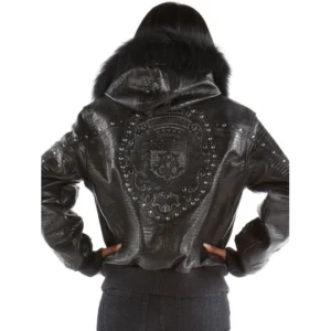 PELLE PELLE BLACK MB HOODIE WOOL JACKET view 2