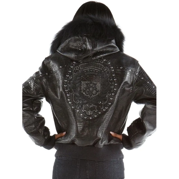 PELLE PELLE BLACK MB HOODIE WOOL JACKET view 2