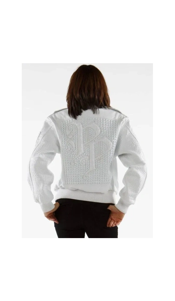 Pelle Pelle MB Bomber White Leather Jacket