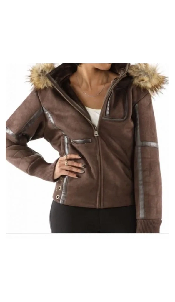 Pelle Pelle Cheerful Wing Brown Hoodie