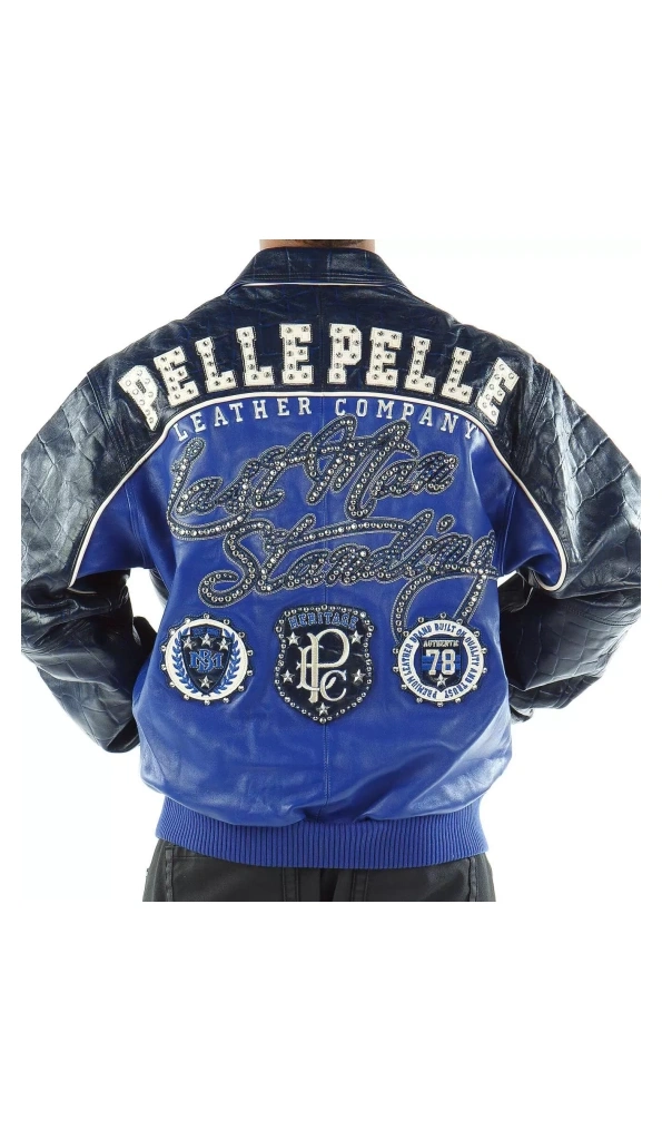 PELLE PELLE BLUE STANDING JACKET