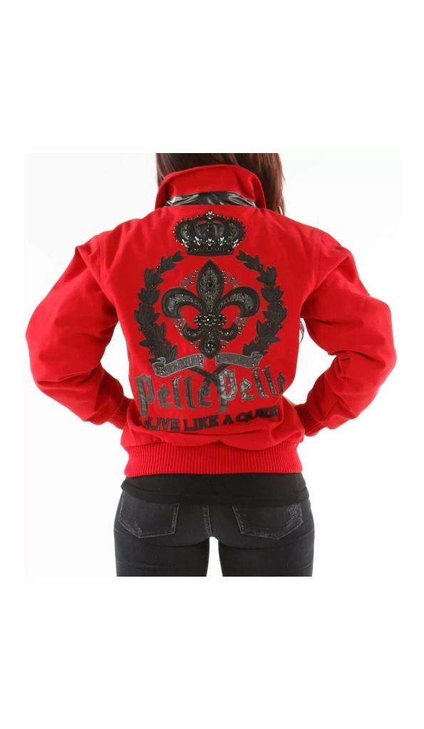 Pelle Pelle Queen Red Wool Jacket