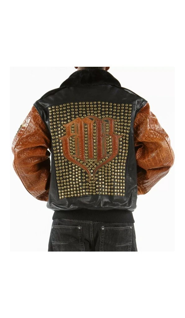 Pelle Pelle Men Fur Collar Leather Jacket