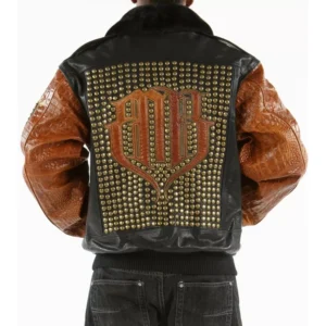 PELLE PELLE BLACK BROWN JACKET IMPRESSIVE view 2