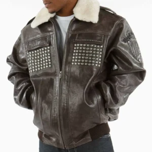 PELLE PELLE DARK BROWN JACKET IMPRESSIVE