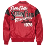 Pelle Pelle Red Custom Made Leather Jacket