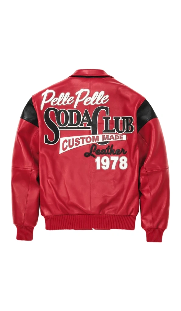 Pelle Pelle Red Custom Made Leather Jacket