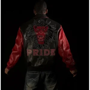 Bold Pelle Pelle Black and Red Leather Jacket
