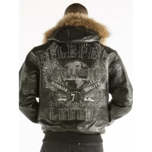 PELLE PELLE BLACK & GREY LEATHER JACKET view 2