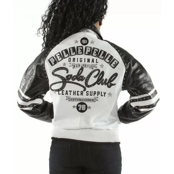 PELLE PELLE WOMEN'S WHITE LEATHER JACKET view 2