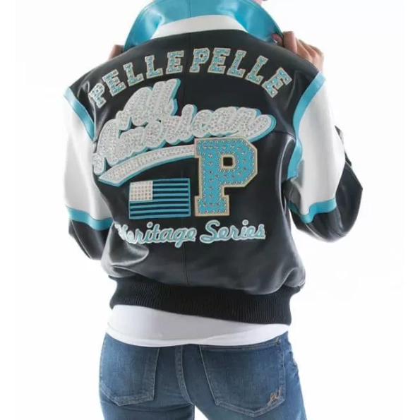 Pelle Pelle All American Black Stud Jacket view 1