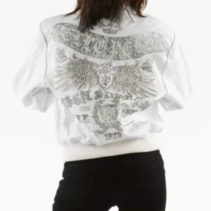 Pelle Pelle White Studded Jacket view 2