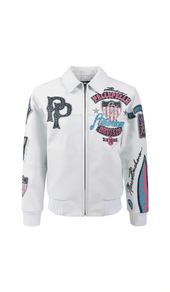 Pelle Pelle White American Bruiser MB Jacket