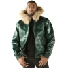 Pelle Pelle Green Crocodile Leather Jacket