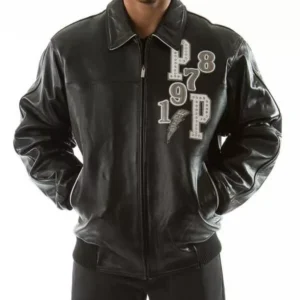 Bold Pelle Pelle Black Fighting Tiger Leather Jacket view 2