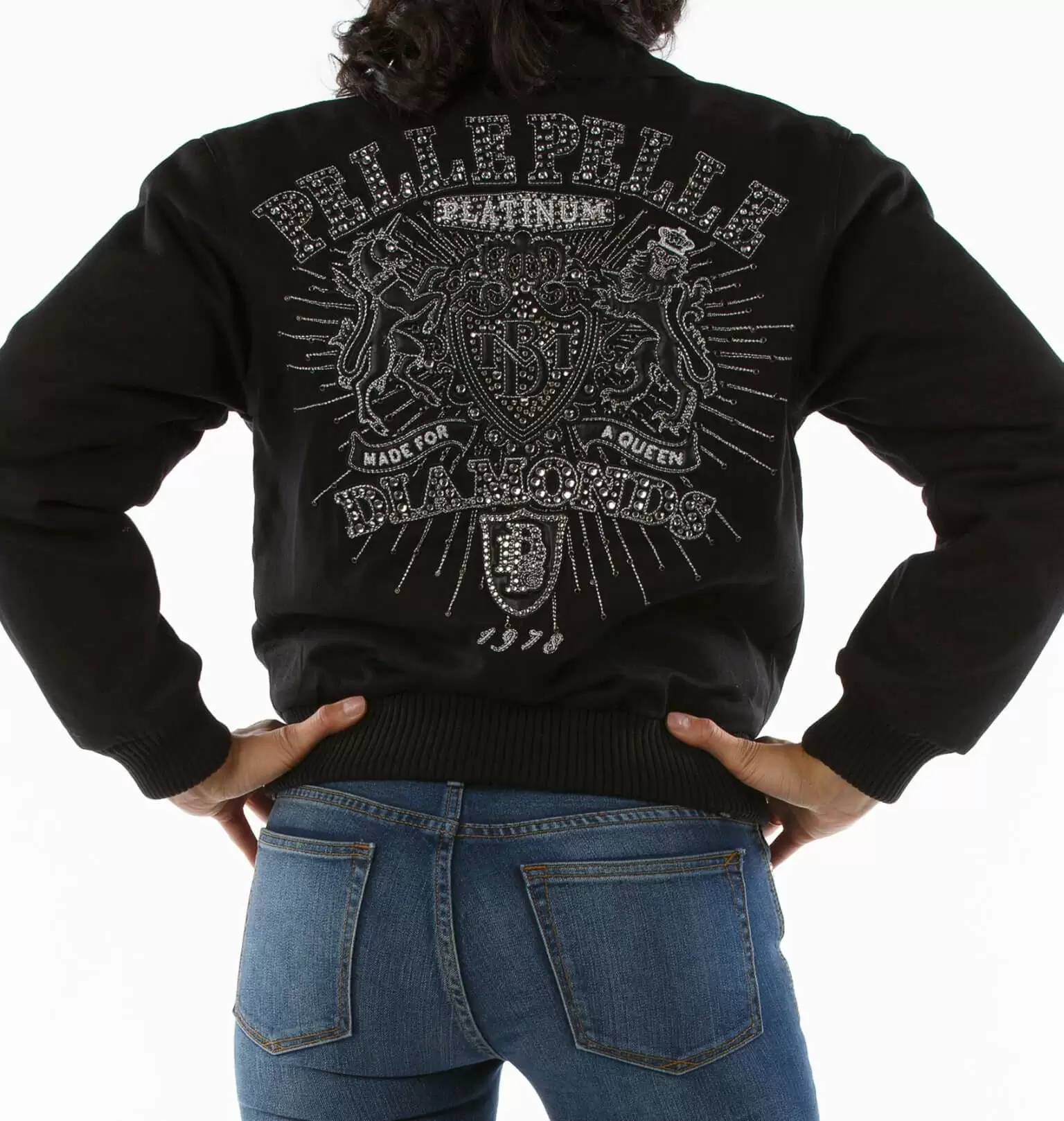 Bold Pelle Pelle Black Diamonds Queen Jacket