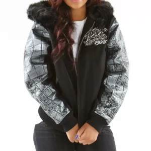 Pelle Pelle Black Hood Wool Jacket