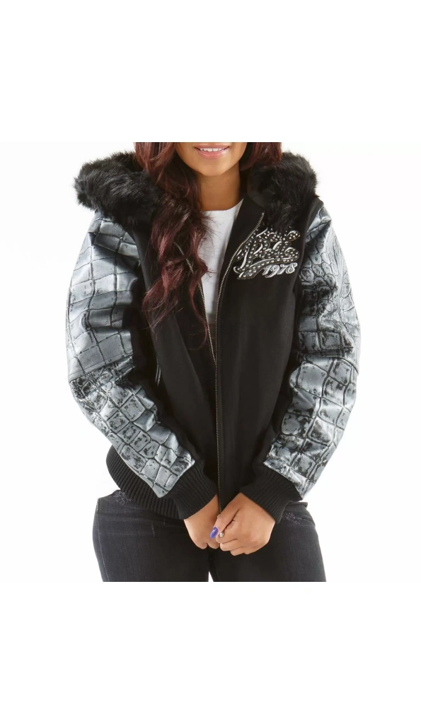 Pelle Pelle Black Hood Wool Jacket