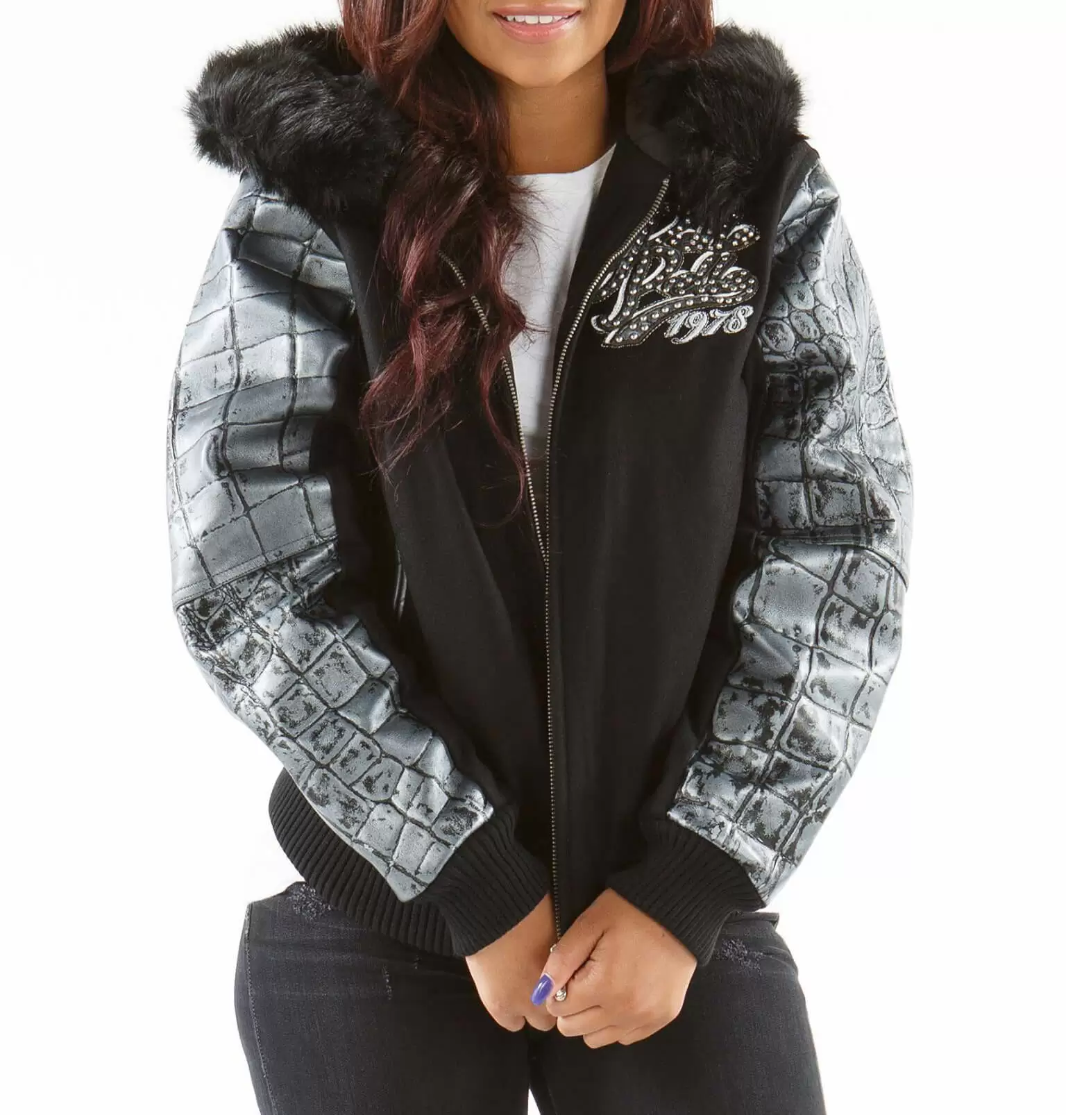 Pelle Pelle Black Hood Wool Jacket