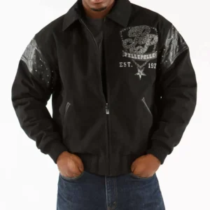 Exclusive Pelle Pelle Black King 1978 Wool Jacket view 2