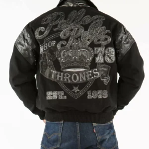 Exclusive Pelle Pelle Black King 1978 Wool Jacket