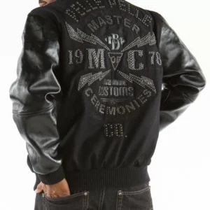Bold Pelle Pelle Black Master Varsity Jacket view 1