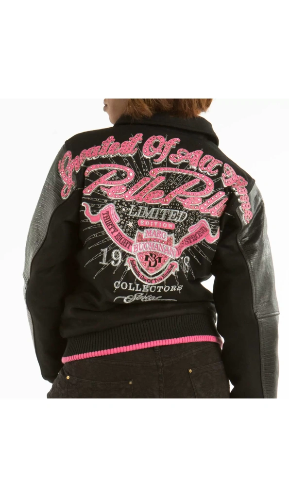 Bold Pelle Pelle Black Varsity Jacket