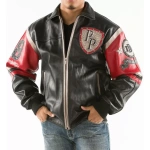 Pelle Pelle Black Red Leather Jacket