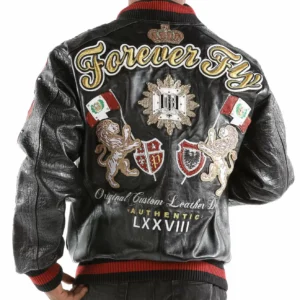 Bold Pelle Pelle Black Red Leather Jacket