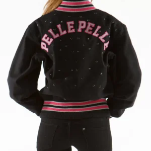Black 1978 Pelle Pelle Varsity Jacket