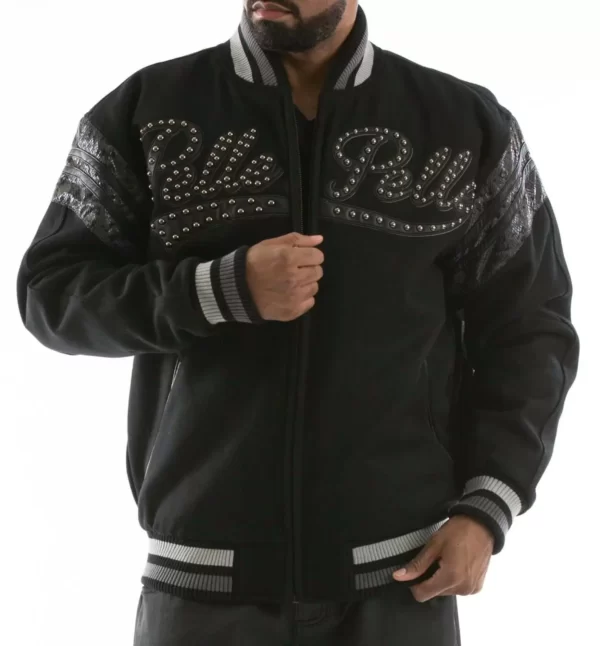 Pelle Pelle Black Vintage Wool Jacket view 2