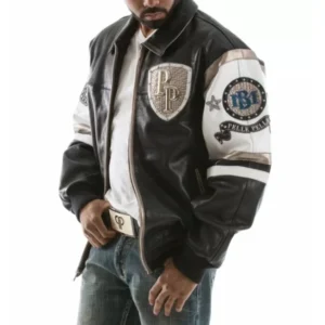 Pelle Pelle Black White Leather Jacket view 2