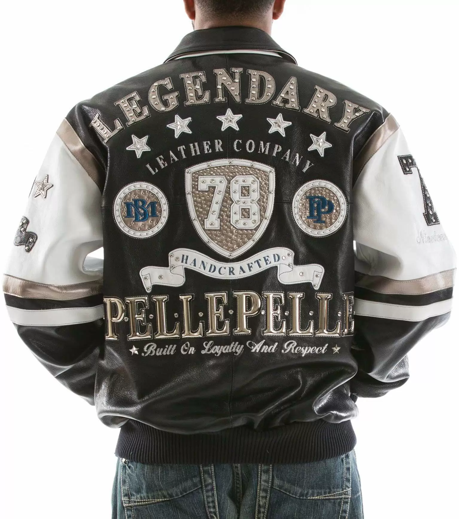 Pelle Pelle Encrusted Leather Jacket