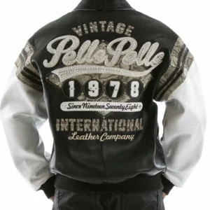 Pelle Pelle Black White Leather Jacket view 1