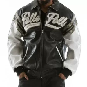 Pelle Pelle Black White Leather Jacket view 2