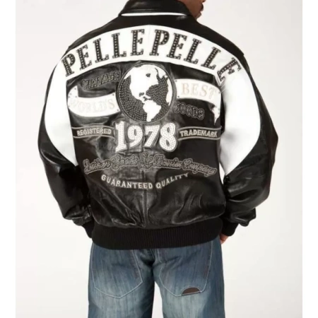 Pelle Pelle 1978 Black White Studded Jacket