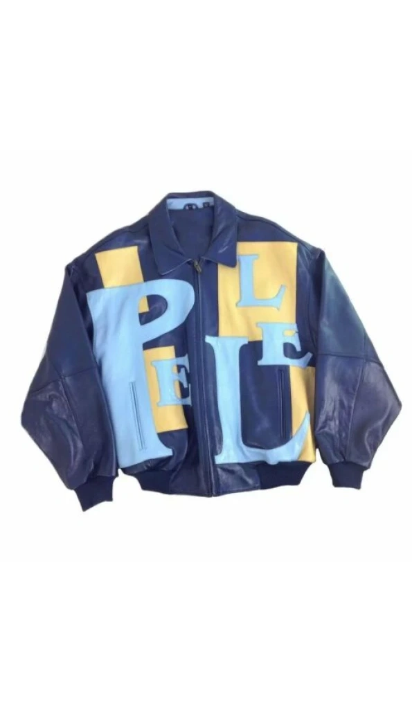 SUPERB PELLE PELLE BOMBER BLUE JACKET