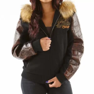 Pelle Pelle Brown Hood Wool Jacket