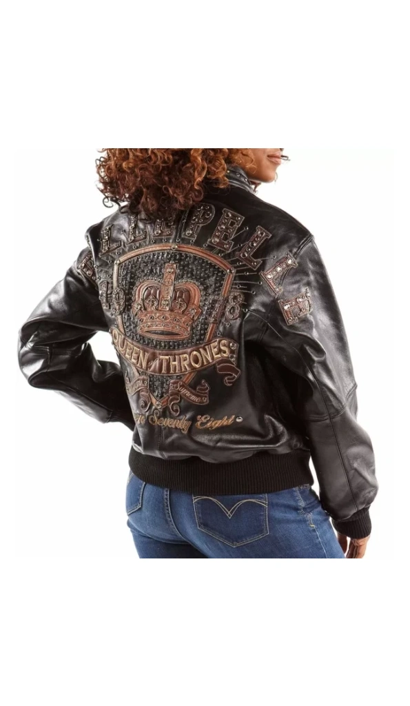 Pelle Pelle Brown Thrones Queen Jacket