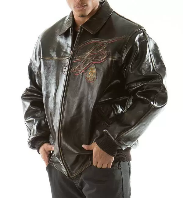 Bold Pelle Pelle Brown Badged Royal Jacket view 2