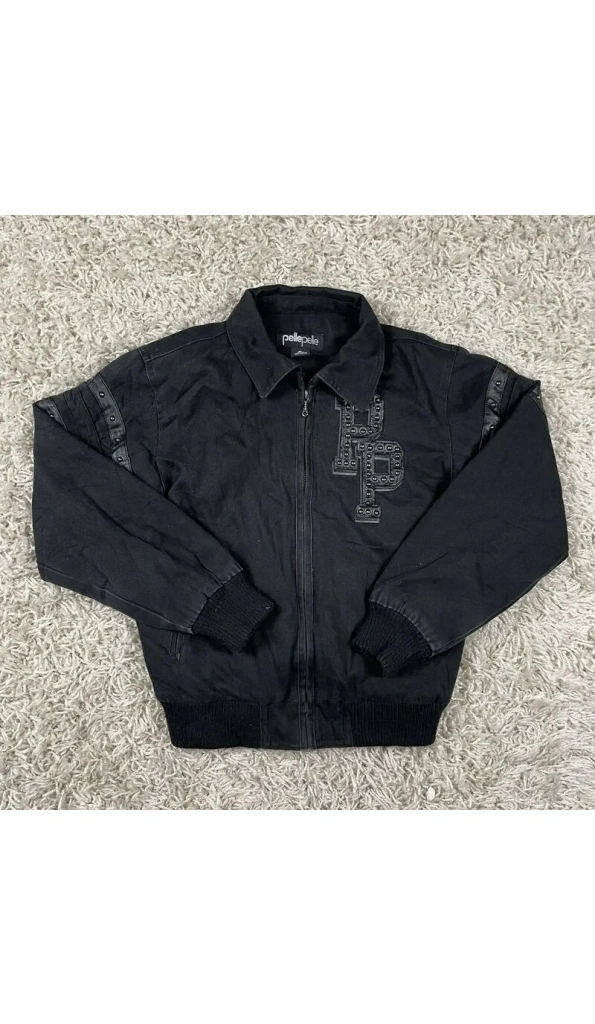 Pelle Pelle Cotton Blend Chicago Bomber Jacket